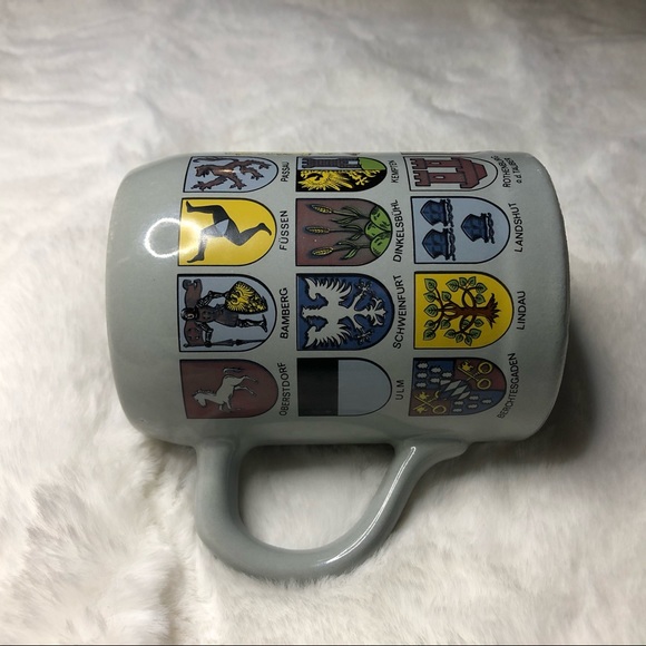 Vintage German family crest mug large heavy - Picture 2 of 7